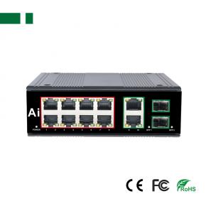 CES-G0822E 8*1000Mbps Industrial Ethernet Switch with Uplink & SFP Port