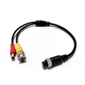 CMA-F7 M12 4Pin Aviation Female to BNC Male and DC Male Cable 35cm length