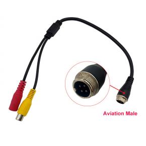 CMA-M2 M12 4Pin Aviation Male to AV Female DC Female Cable 35cm length