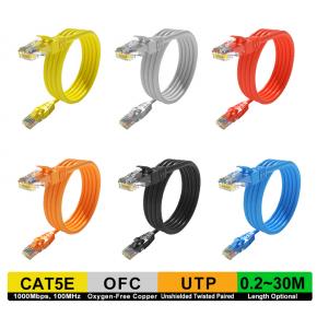 UTP CAT5e OFC network cable 0.3M~50M Length optional RJ45 Male to Male CRJ-002-OC CRJ-003-OC CRJ-005-OC CRJ-01-OC CRJ-1.5-OC CRJ-02-OC CRJ-03-OC CRJ-05-OC CRJ-10-OC CRJ-15-OC CRJ-20-OC CRJ-25-OC CRJ-3