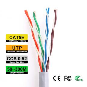 UTP CAT5e CCS Indoor network Cable Gray Color