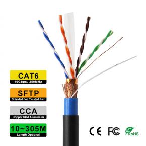 SFTP CAT6 CCA0.5 Outdoor Network cable Double Shielded 