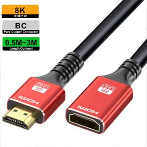 8K BC HDMI 2.1V Male to Female Cable CHM-J01-8K CHM-J1.5-8K CHM-J02-8K CHM-J03-8K CHM-J05-8K CHM-J10-8K