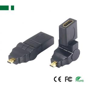 CHA-037 Micro HDMI Male to HDMI Female Connector 360 degree