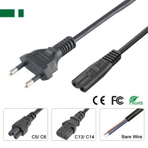 AC-EUC-C7-A1 AC Power Cable with EU Type C Plug to C7 Connector