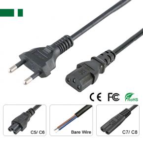 AC-EUC-C13-A1 AC Power Cable with EU Type C Plug to C13 Connector