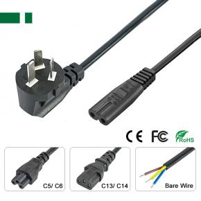 AC-GBI-C7-A1 AC Power Cable with GB Type I Plug to C7 Connector