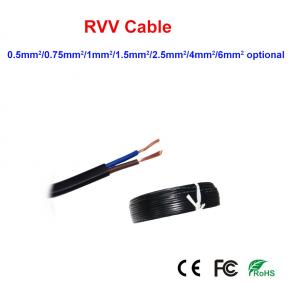 RVV Power Cable Black Color CRVV-2 x 0.5-100 CRVV-2 x 0.75-100 CRVV-2 x 1-100 CRVV-2 x 1.5-100 CRVV-2 x 2.5-100 CRVV-2 x 4.0-100 CRVV-2 x 6.0-100