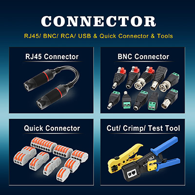 RJ45/ USB/ BNC/ RCA Connectors